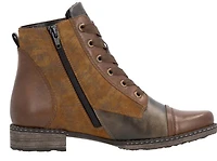 Chestnut Lace Up Fur Lined