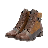 Chestnut Lace Up Fur Lined