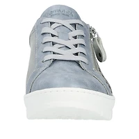 Blue Silver Lace Up