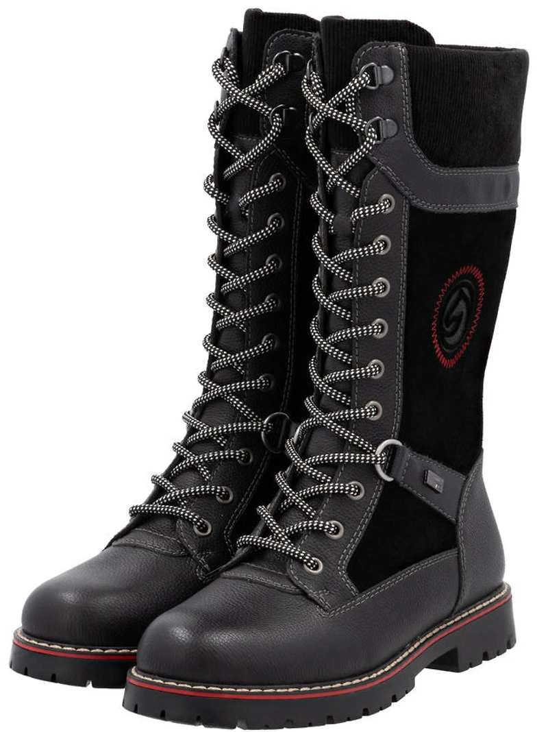 Tall Black Flip Grip Boot