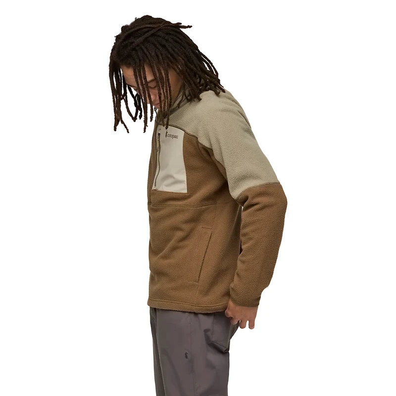 Abrazo Fleece Half-zip Jacket Stone And Dune