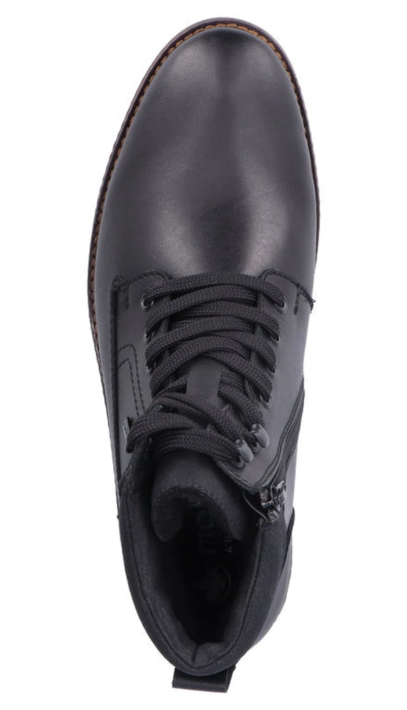 Black Warmlined Lace Up Boot