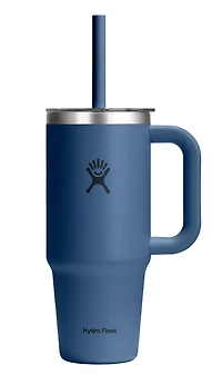 24oz Travel Tumbler Clear Lid Harbor Blue