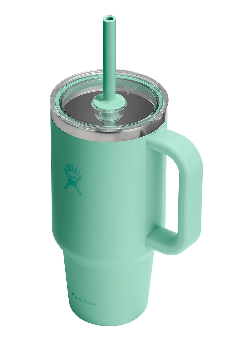 32oz Travel Tumbler Clear Lid Mermaid Green