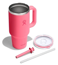 32oz Travel Tumbler Clear Lid Popstar Pink