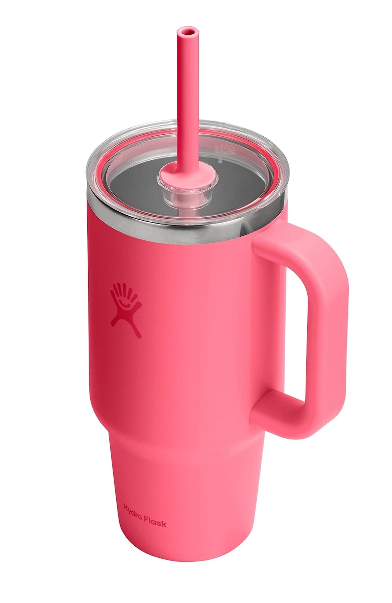 32oz Travel Tumbler Clear Lid Popstar Pink