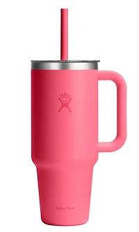 40oz Travel Tumbler Clear Lid Popstar Pink