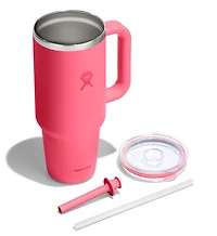 40oz Travel Tumbler Clear Lid Popstar Pink