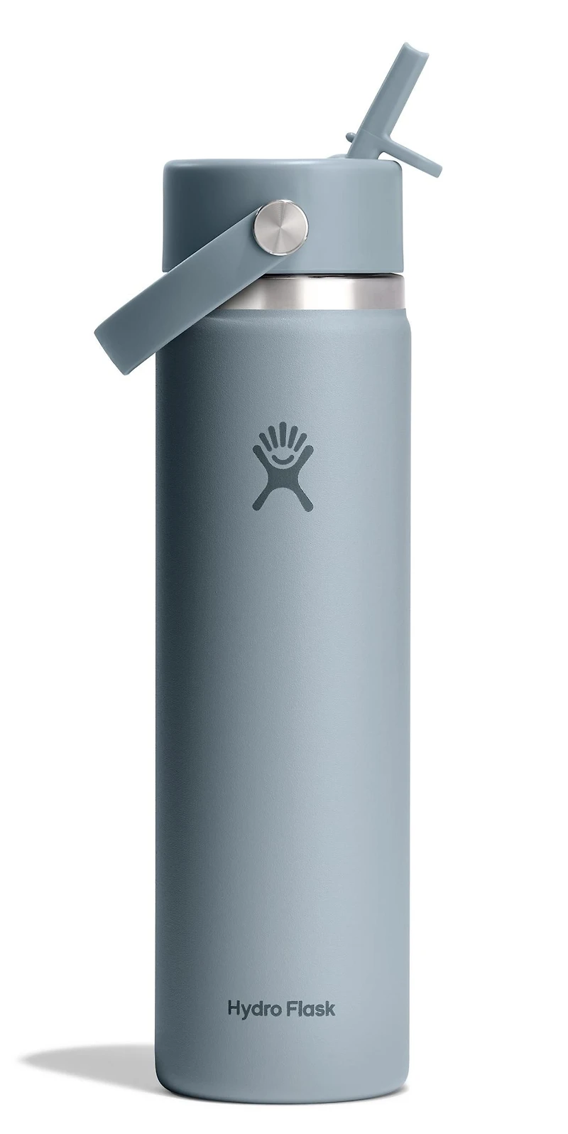 24oz Wide Flex Straw Cap Shale Gray