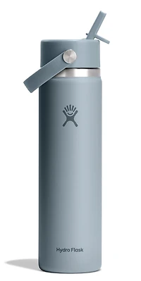 24oz Wide Flex Straw Cap Shale Gray