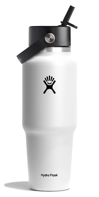 32oz Wide Flex Travel Bottle White