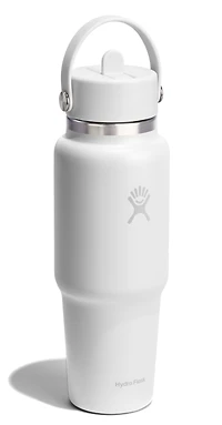 32oz Wide Flex Straw Travel Bottle White