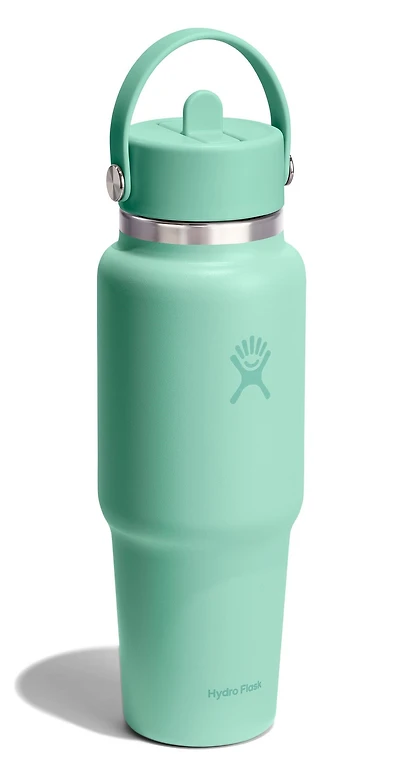 32oz Wide Flex Straw Travel Bottle Mermaid Green