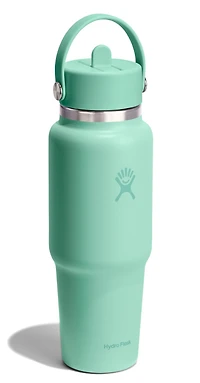 32oz Wide Flex Straw Travel Bottle Mermaid Green