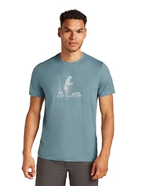 M Merino 150 Tech Lite SS Tee Polar Paddle Blue Ash