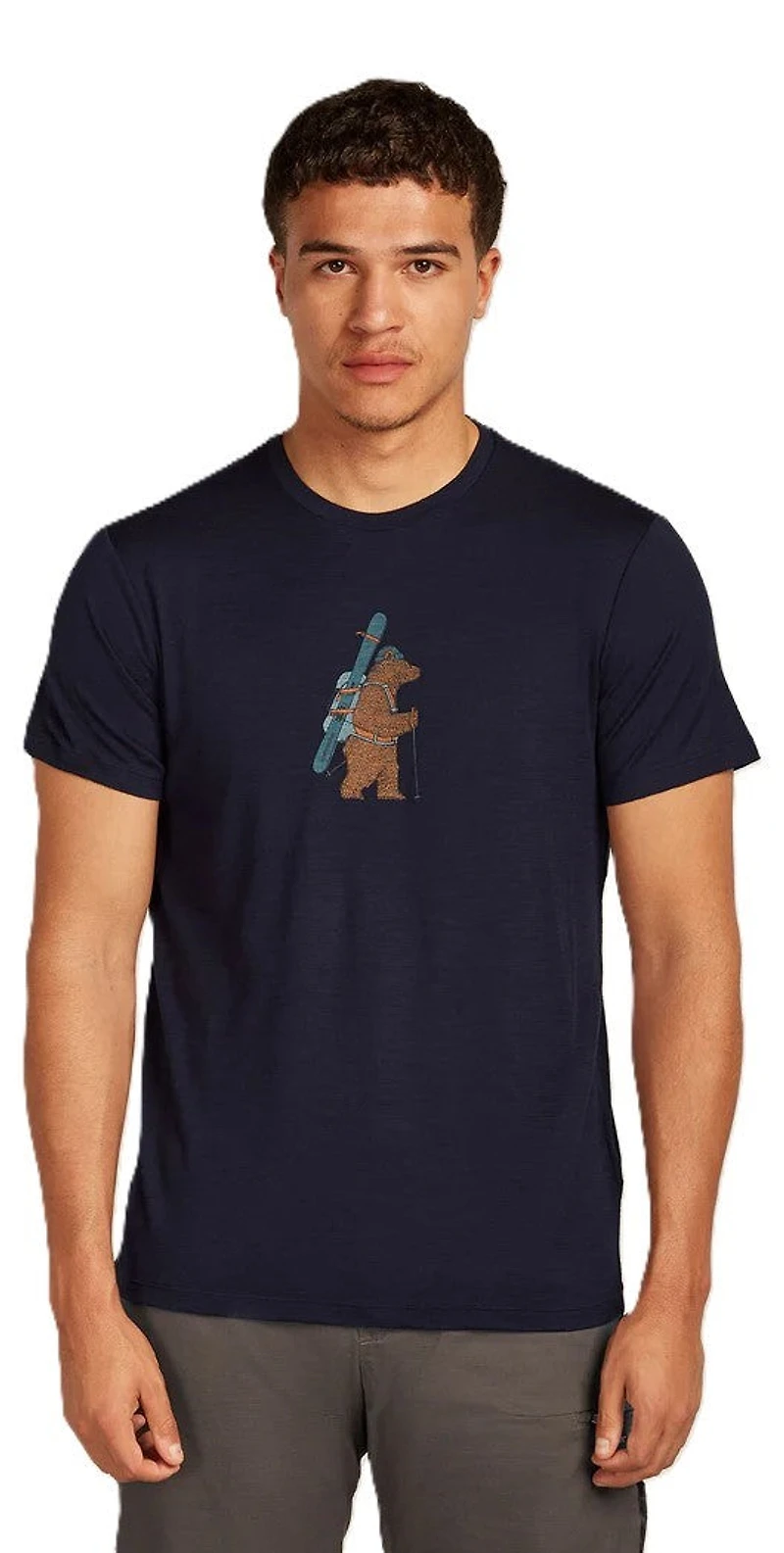 Mens Merino 150 Tech Lite SS Tee Bear Tour Midnight Navy
