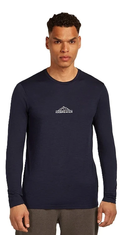 Mens Merino 150 Tech Lite LS Tee Road To Cook Midnight Navy