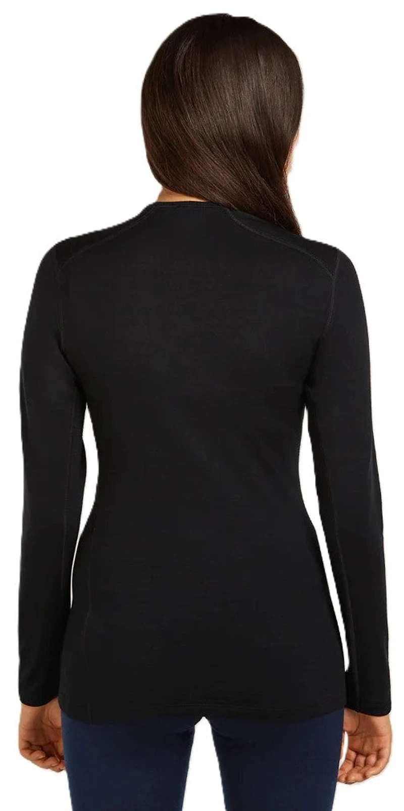 Womens Merino 260 Tech LS Crewe Black