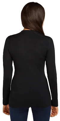 Womens Merino 260 Tech LS Crewe Black