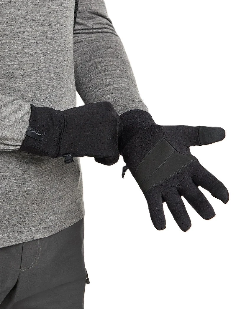 Unisex Merino 360 Sierra Gloves Black