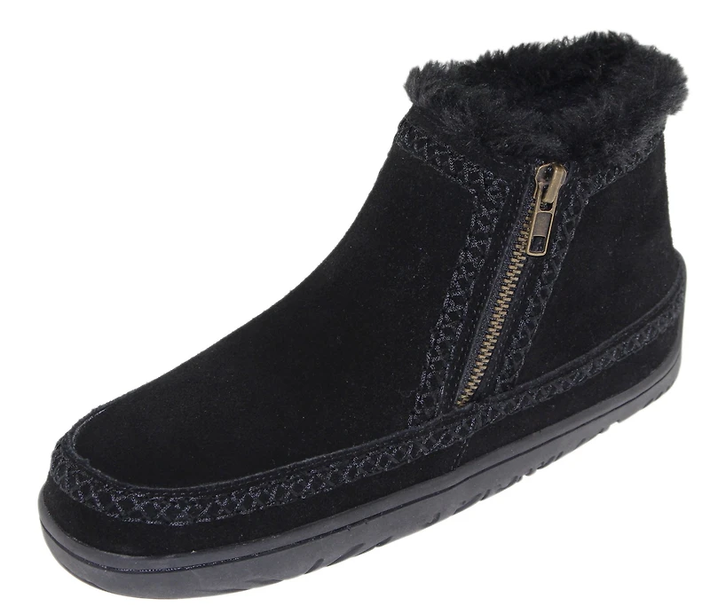 Double Zipper Bootie Black