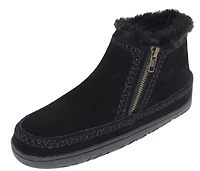 Double Zipper Bootie Black