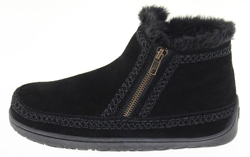 Double Zipper Bootie Black