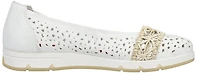 White Perf Slip On