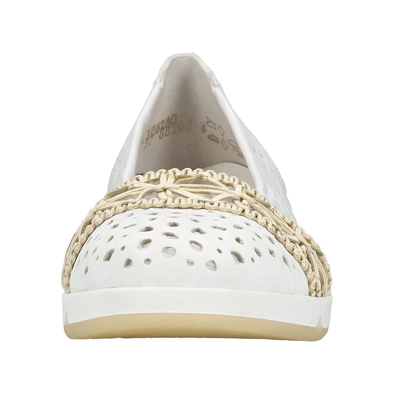 White Perf Slip On