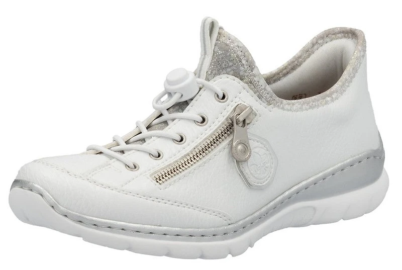 White Toggle Lace Up