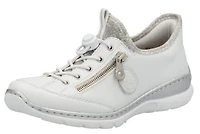 White Toggle Lace Up