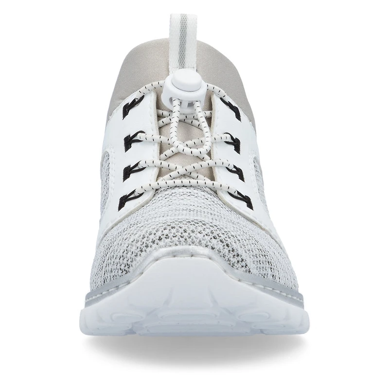 White/Blue Toggle Lace Up