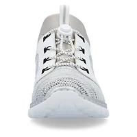 White/Blue Toggle Lace Up