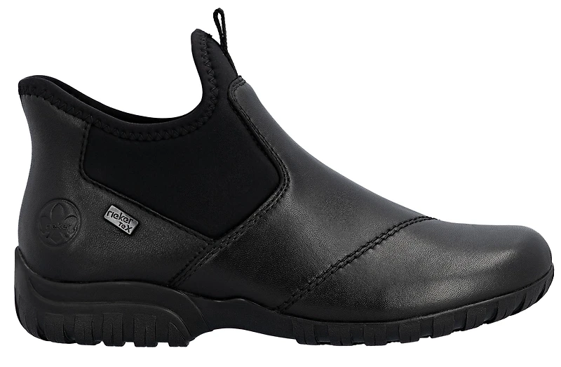 Black Pull On Ankle Boot