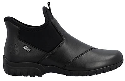 Black Pull On Ankle Boot