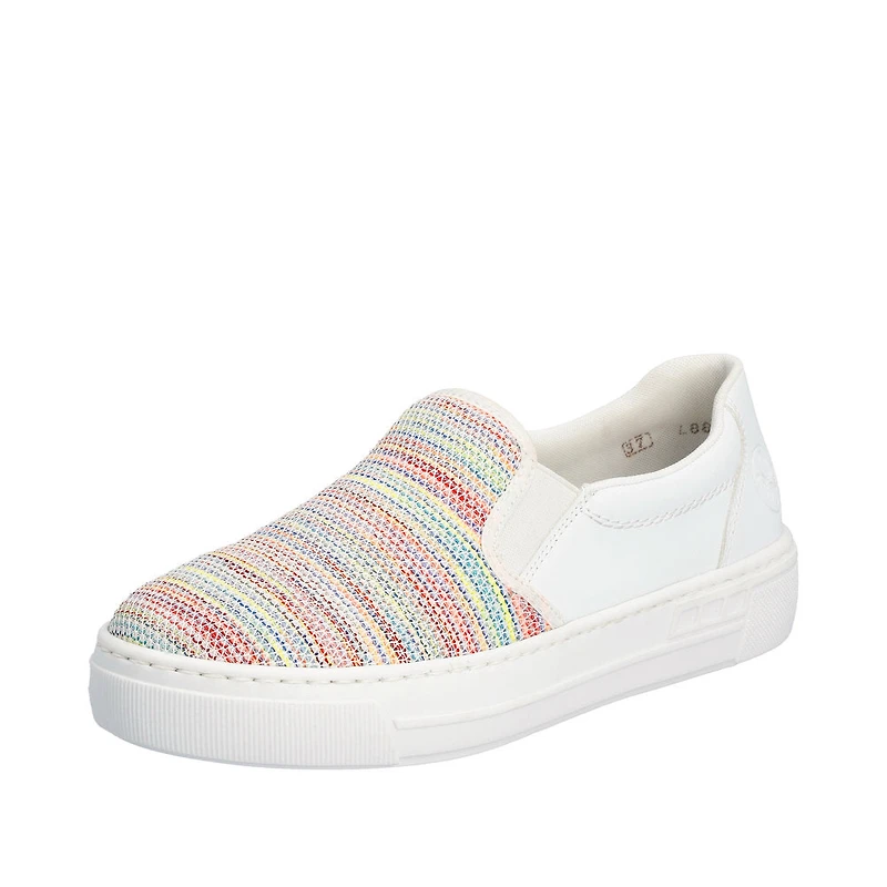 Rainbow White Slip On