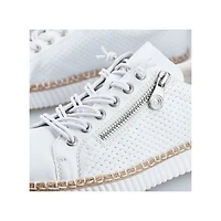 White Lace Up