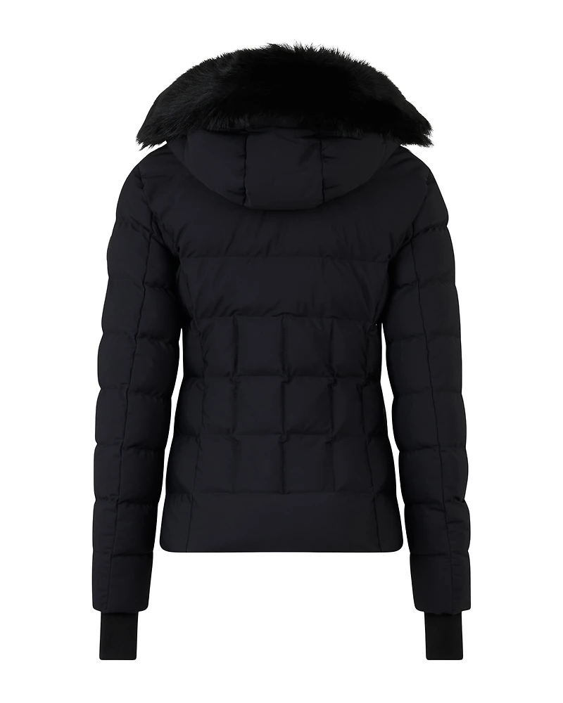 Betta Jacket Shearling Gold Black With