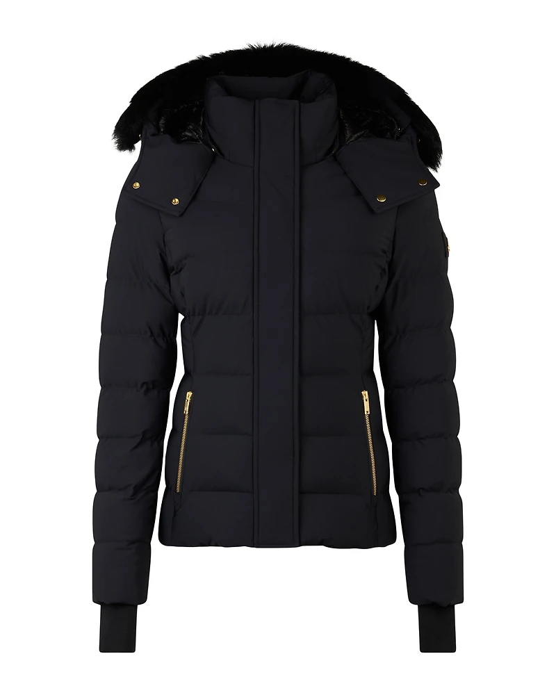 Betta Jacket Shearling Gold Black With