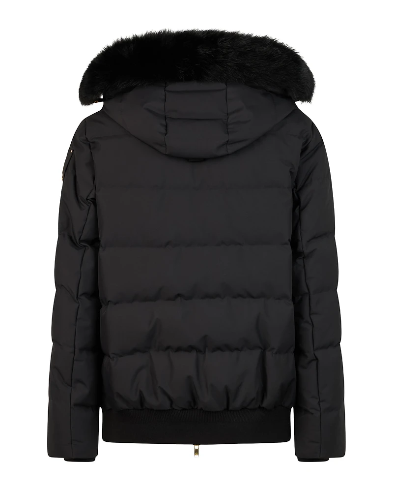 Cloud Bomber Shearling Gold Black With