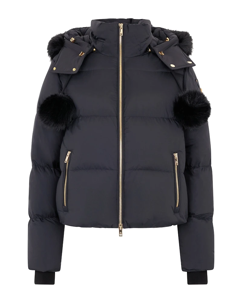 Misti Peak Puffer Gold Black/Black
