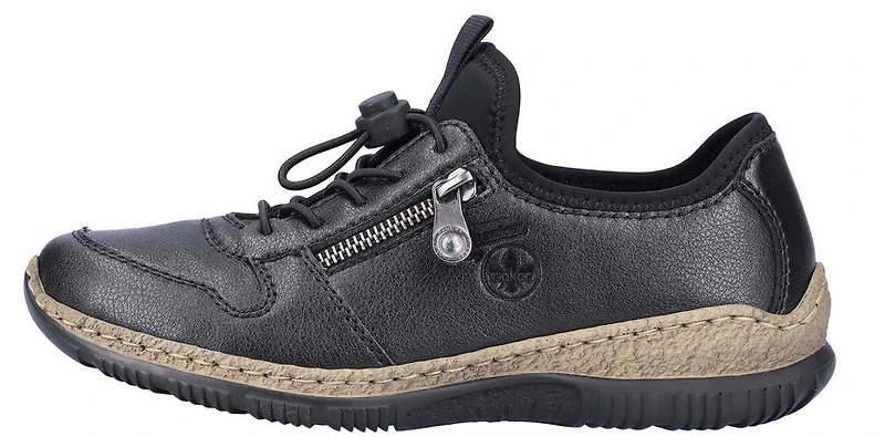 Black Slip On Pull Tie