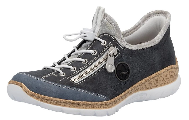 LT Blue Toggle Lace Up