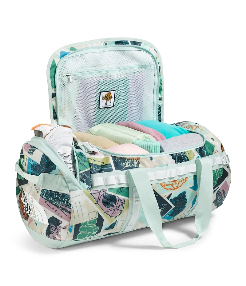 Base Camp Duffel M Opal Frost TNF Postcards Print/Opal Frost/Pearl Stone