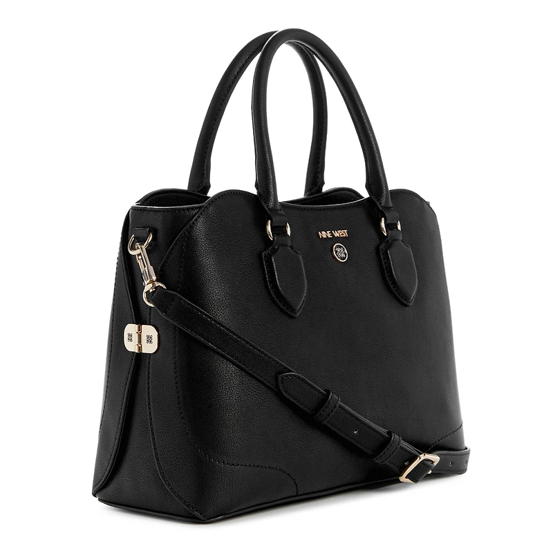 Brecken 2 Comp Satchel Black
