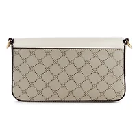 Peaches Mini Crossbody Flap Beige Logo/Milk
