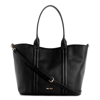 Kyndall Trap Tote W/Pouch Black
