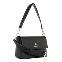 Siera Flap Shoulder Bag Black