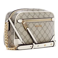 Brooklyn Crossbody Camera Beige Logo/Milk