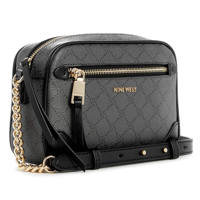 Brooklyn Crossbody Camera Onyx Logo